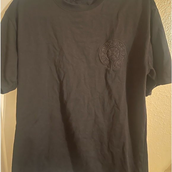 Black Chrome Hearts Embroidered Tee - Picture 3 of 3